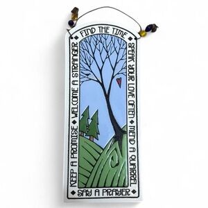 Spooner Creek Designs Etched in Clay Find the Time Tree Hill Pottery Wisconsin